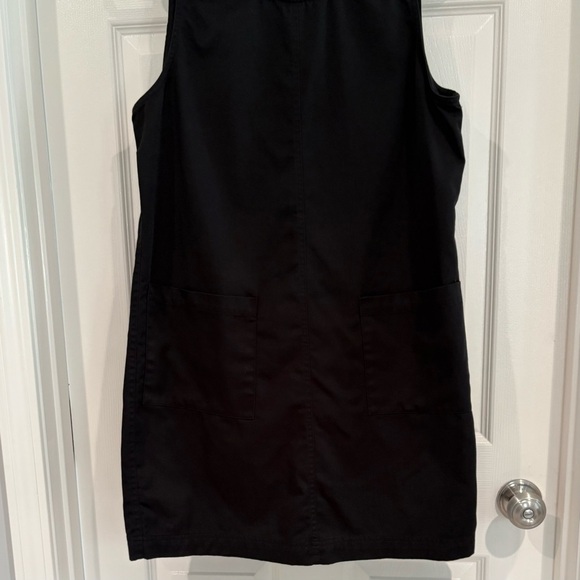Karen Scott Black Sleeveless Jumper Dress Size M Pockets Classic - Picture 5 of 10